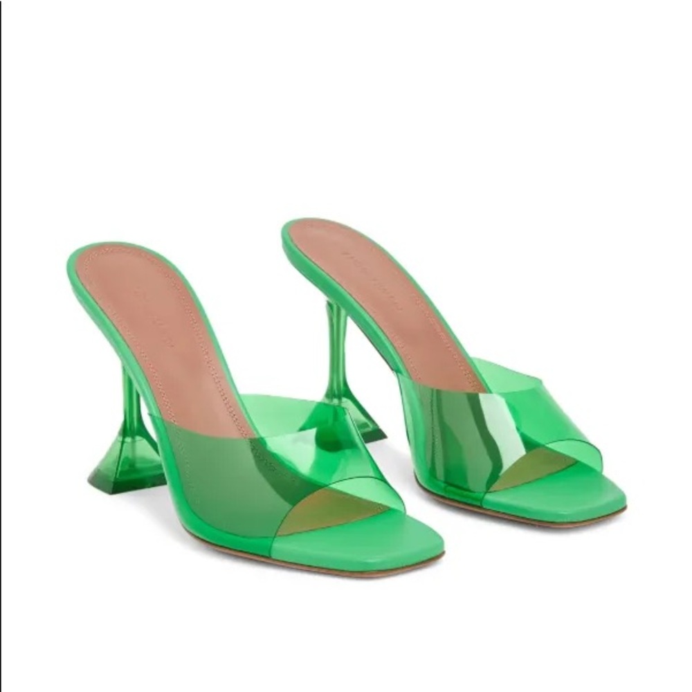 Amina muaddi Lupita PVC mules